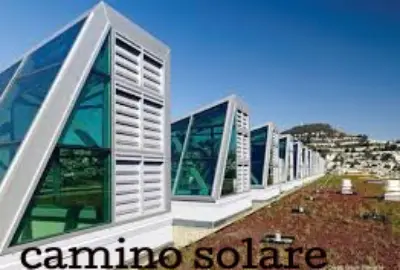 Camino solare edificio nZEB periodo misto